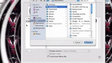 How to Change your mac os x background