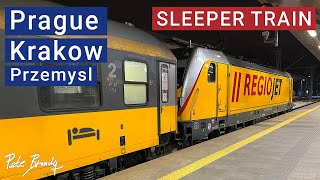 TRIP REPORT | RegioJet Sleeper | Prague to Krakow (and Przemysl) Night Train | Couchette Car