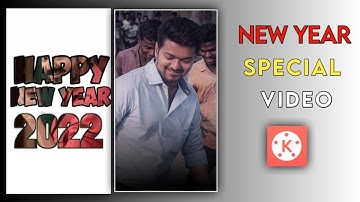 Happy new year 2022 special video editing in kinemaster || happy new year video editing trending