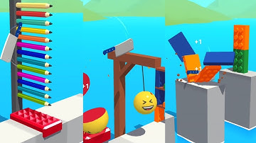 Very satisfying and relaxing ASMR slicing game | part 183