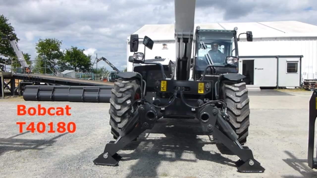 Bobcat Leveling T40180 on stabs - YouTube
