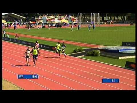 Athletics - women's 100m T12 round 1 heat 3 - 2013 IPC Athletics World
Championships, Lyon