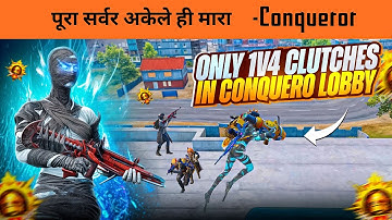 🔥Conqueror Push Day-1: Intense 1v4 Clutches Against Top Hackers in BGMI 4.1 Update Gameplay