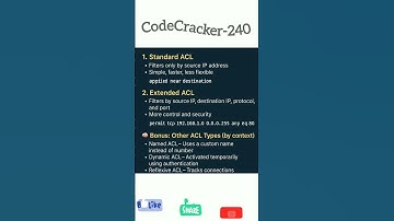 Standard vs Extended ACL 🔥 | Which One Secures Better? #youtubeshorts #shorts #techshorts