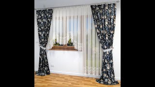 Basia komplet firan i zasłon do salonu #firany #home #homedecor #curtains