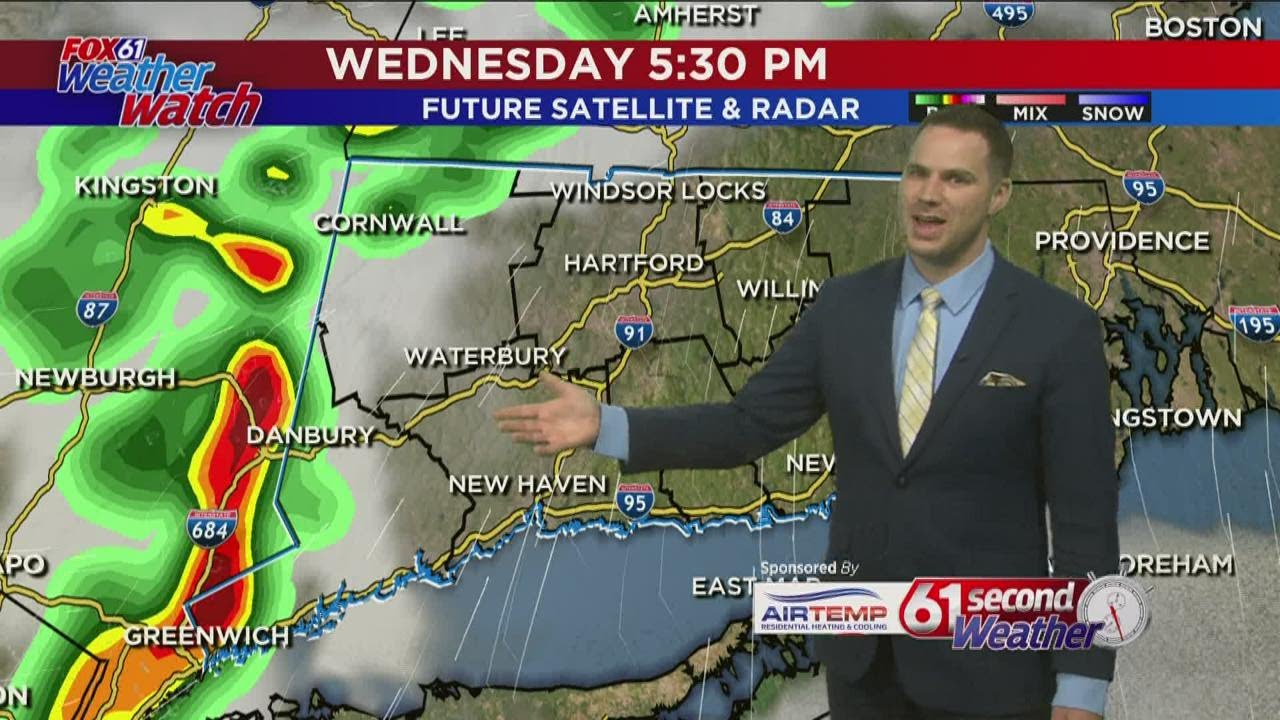 61 Second Weather: Rising humidity for mid-week - YouTube