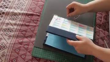DIY Secret Belgian Binding | My first video! #shorts #markedcrafters #bookbinding #binding #love