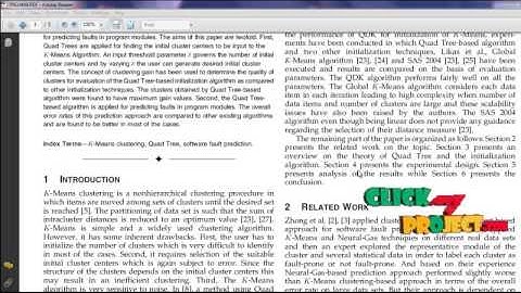 Final Year Projects | Software Fault Prediction Using Quad Tree-Based K-Means Clustering Algorithm