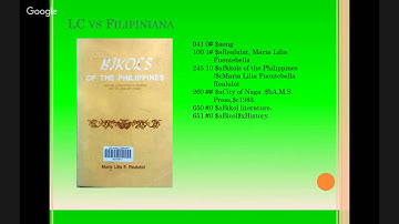 Part 4 - Filipiniana Classification Scheme - Ms. Jocelyn Basa - UP Catalogers