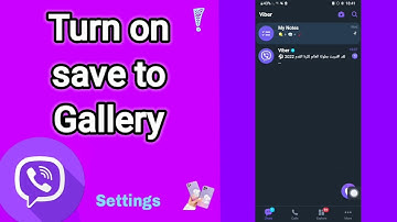 How to turn on save to Gallery On Viber
