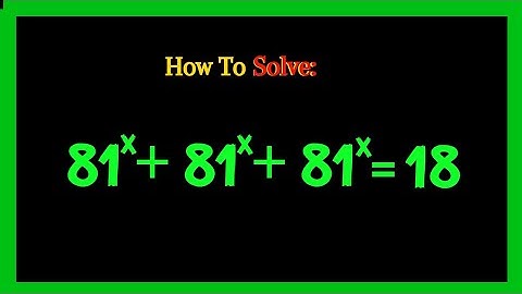 A Nice Exponential Equation | Math Olympiad | Think N Derive