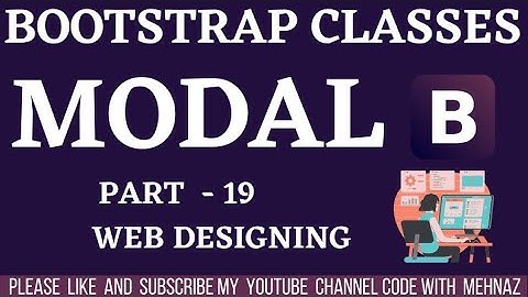 #codewithmehnaz ||Bootstrap 4 Tutorial | Modal Popups With Form Made Easy | Part-19