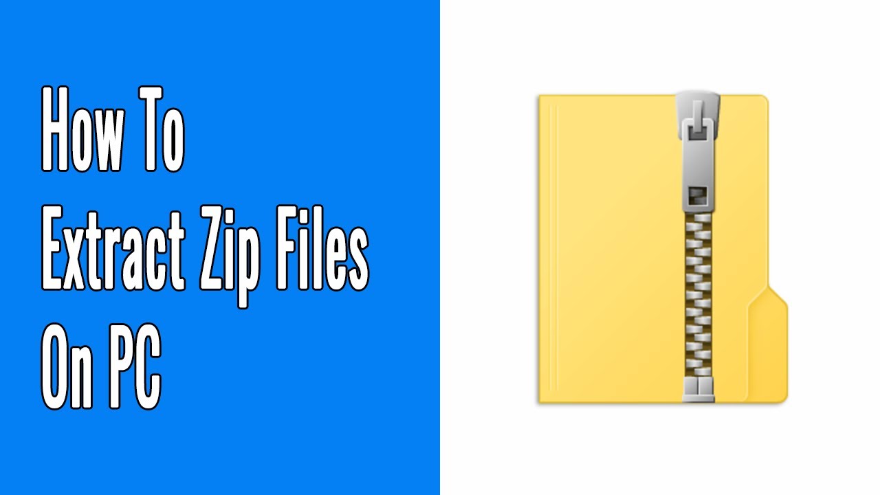 How to Extract Zip Files on PC - YouTube