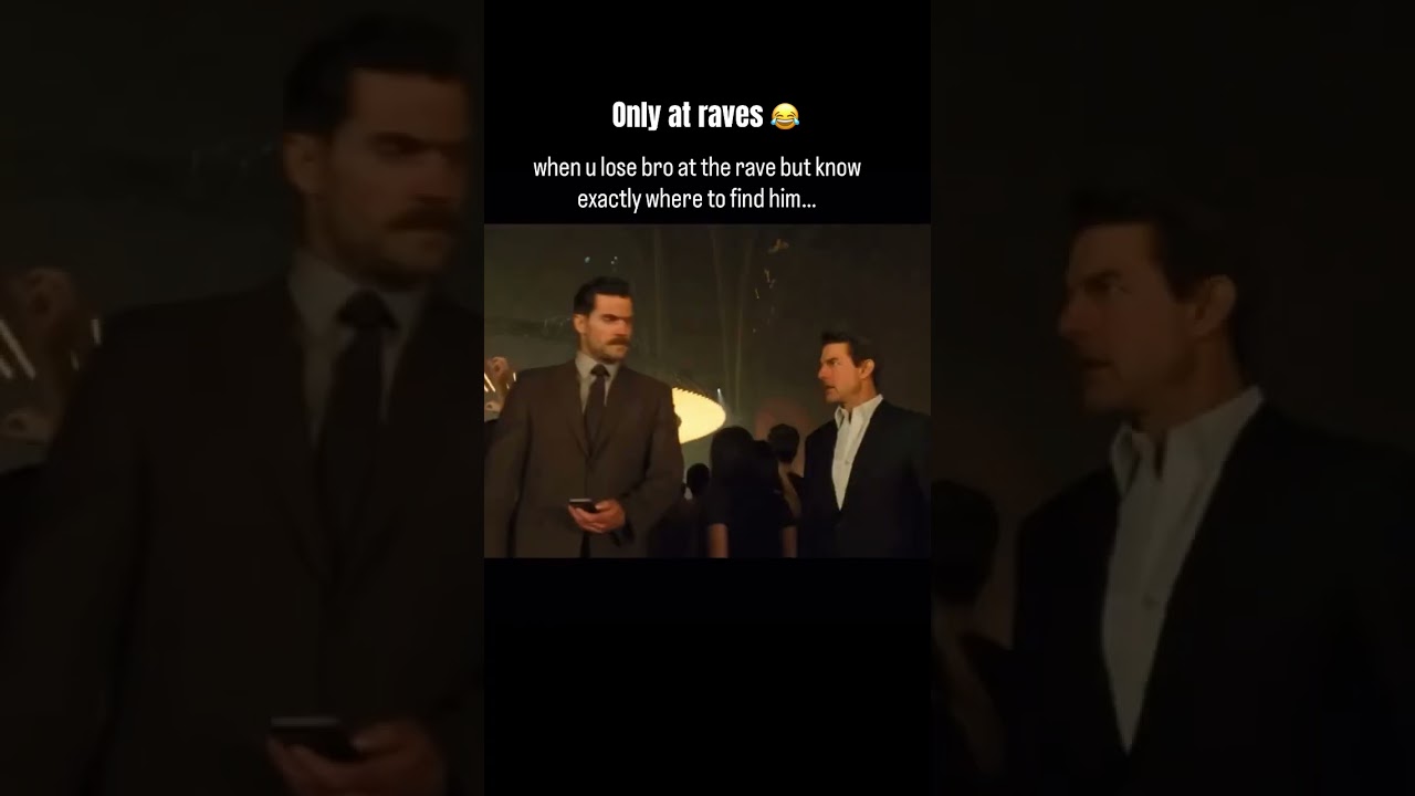 Finding bro at the rave 😂 