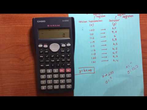 Bilimsel Hesap Makinesi Kullanımı 5 - Regresyon ( Calculator Tutorial 5)