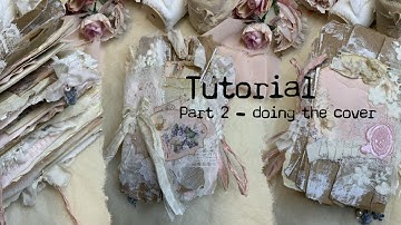 Tutorial to create a small junk journal with corrugated cardboard and paper bag - Part 2
