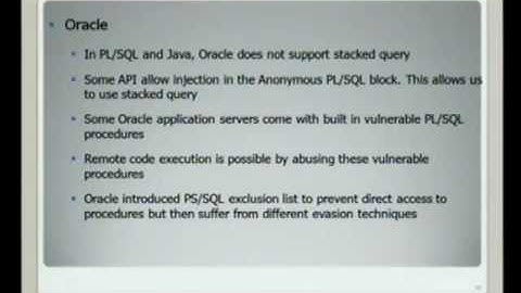 HAR 2009: Advanced MySQL Exploitation 2/6