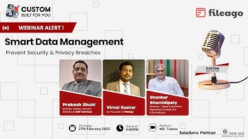 Smart Data Management | CBY Services| FileAgo| Webinar| 27th February