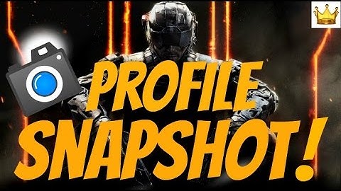 Black Ops 3 Profile Snapshot Tutorial !
