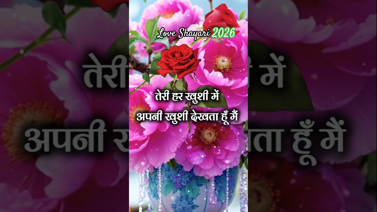 तेरी हरखुसी में अपनी ख़ुशी देखता हूँ मैं  | love shayari video | love shayari status 