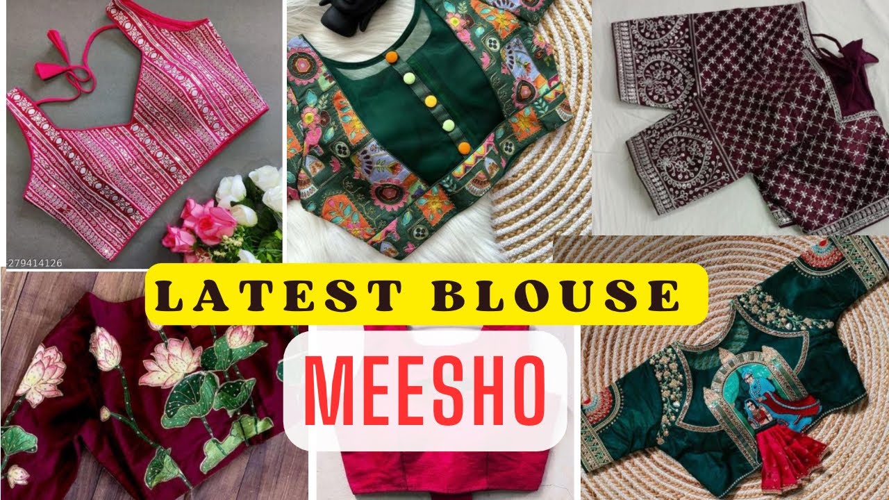 My Blouse Collection From Meesho 😍|| review || Meesho Blouse Haul 🌷 ...