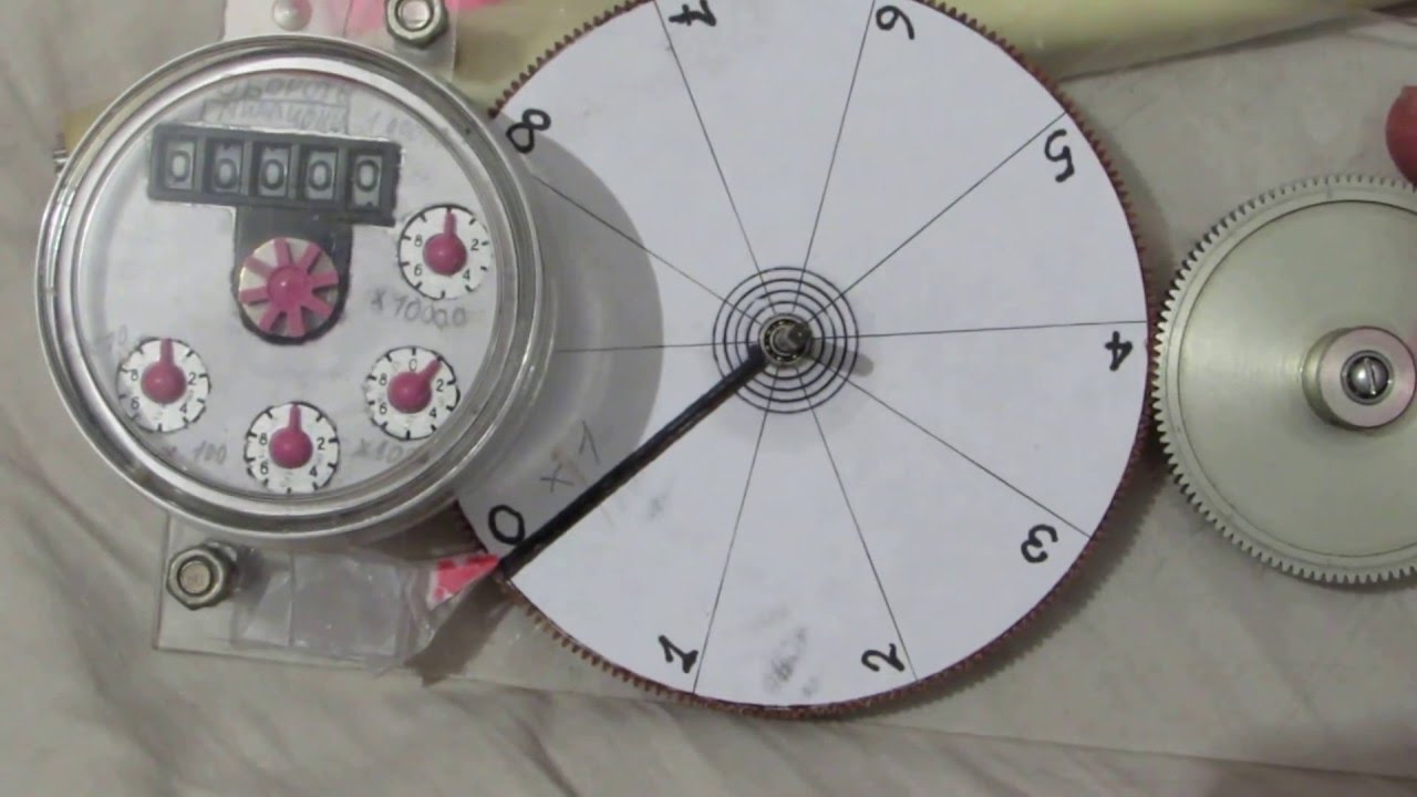 Счётчик оборотов из водяного - YouTube