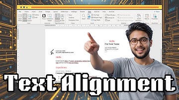How To Align Text In MS Word For Resume - Full Guide