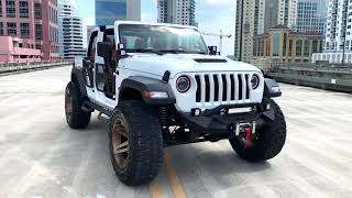 White Wrangler JL Bronze SoFlo Rims