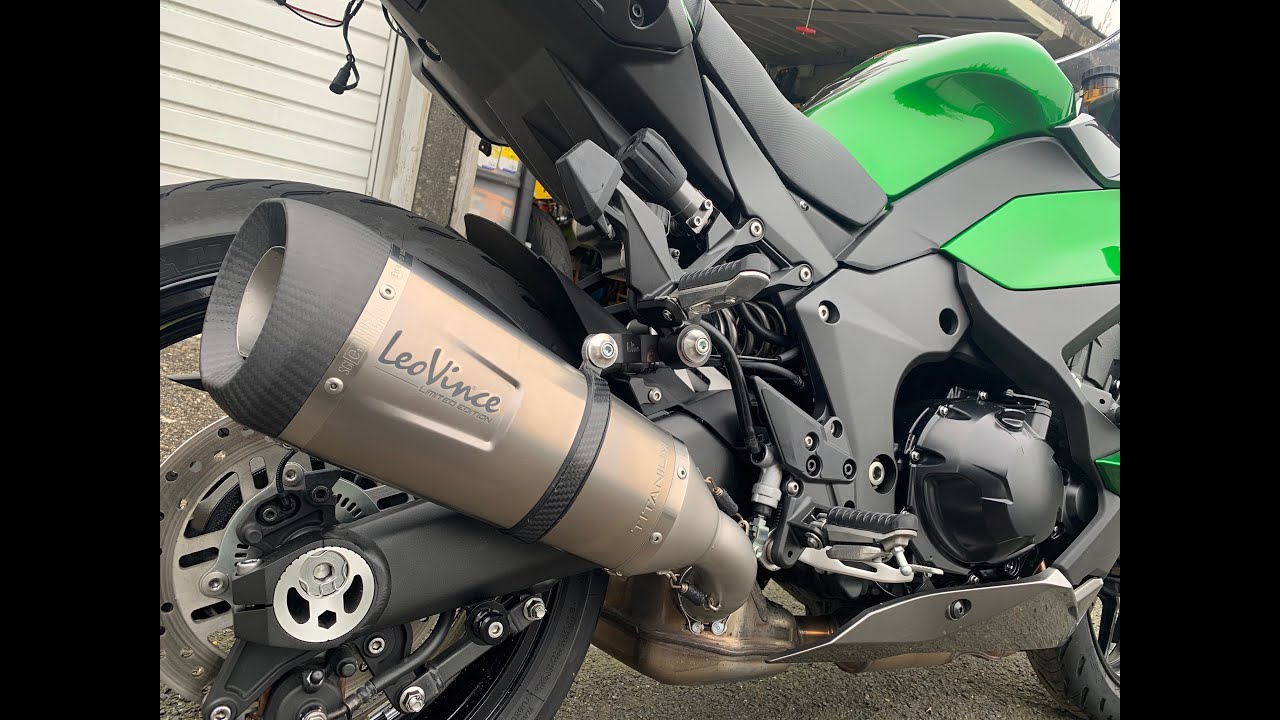 Ninja 1000SX 2020 LeoVince Exhaust Swap YouTube