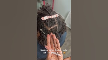 Here’s how to unravel your bulky ends 😍 #microlocs #locjourney #locs