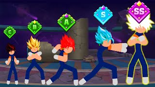 God of Stickman 3 VEGITO FULL UPGRADE - THE STRONGEST SAIYAN 💛 Gameplay Animugen screenshot 3