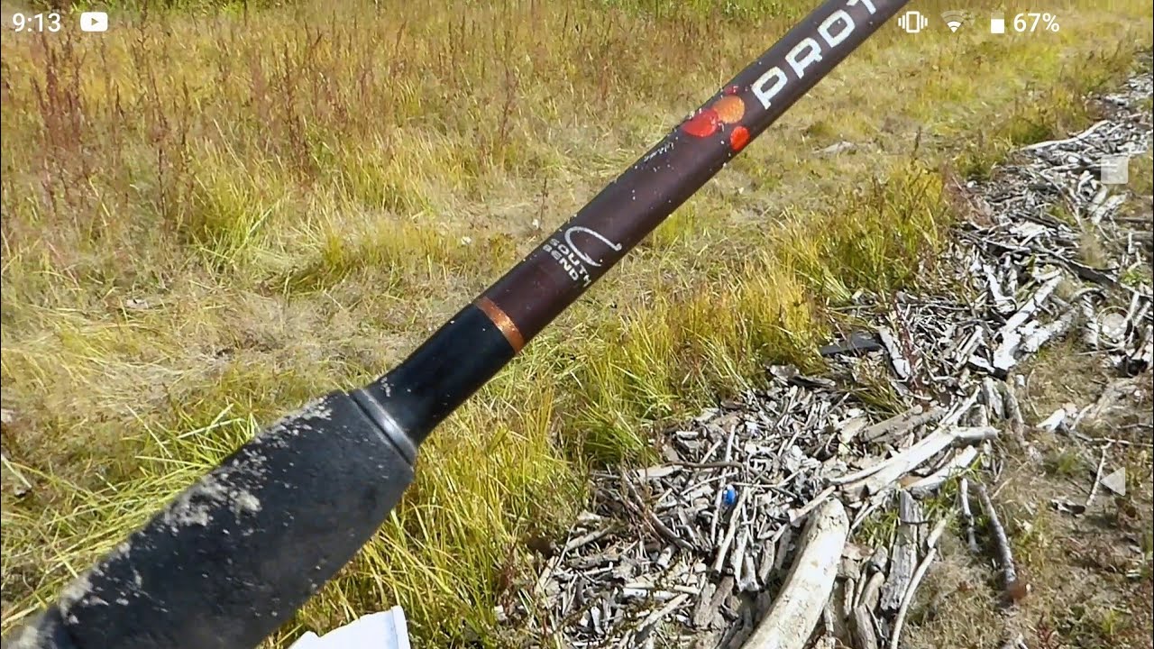 Broken South Bend Proton Fishing Rod Found Along a River - YouTube