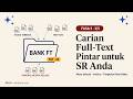 Fasa 5 (3/5): Method Carian Full-text Pintar untuk Systematic Review Projek Anda