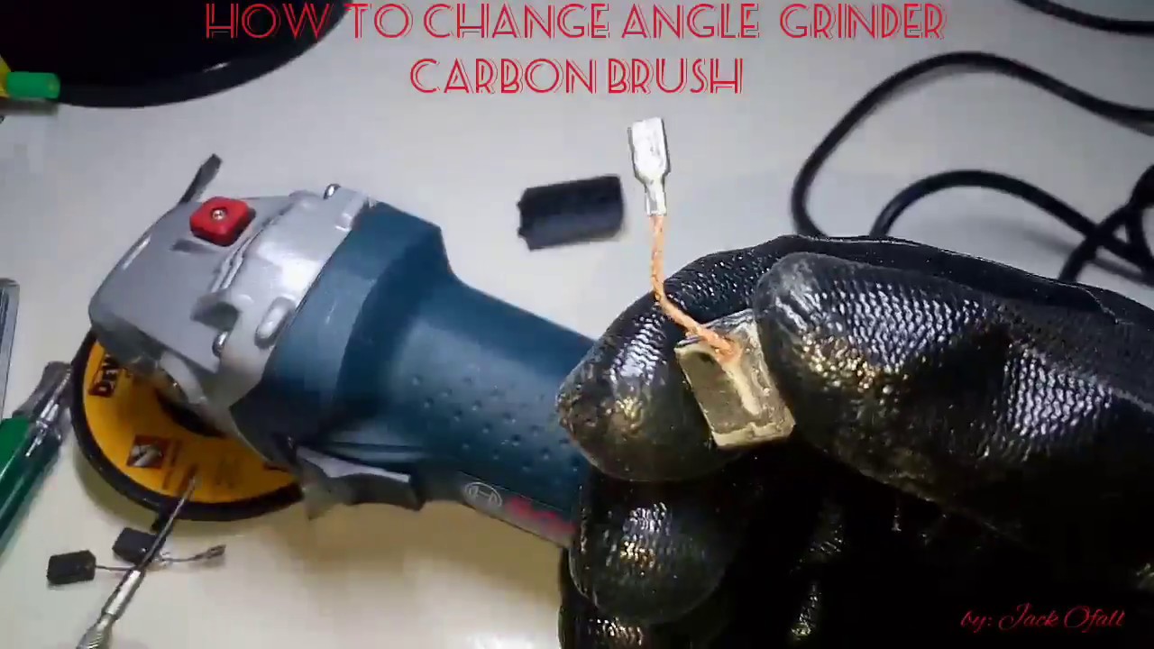 How To Change Carbon Brush Of Angle Grinder With Subtitle Cc