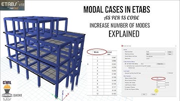 Modal Cases In Etabs | Change Number of Modes | Modal Analysis