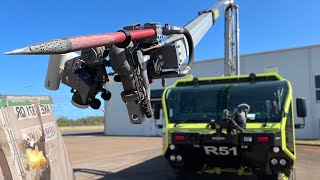 Piercing tip usage for Cargo Aircraft Fires