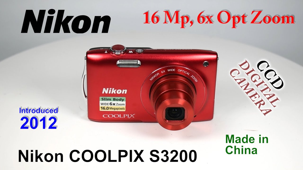 2012 Nikon COOLPIX S3200 - CCD Digital Camera - YouTube