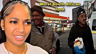 BbyLon Reacts to Poudii Tries The Worst South African Food 🇿🇦