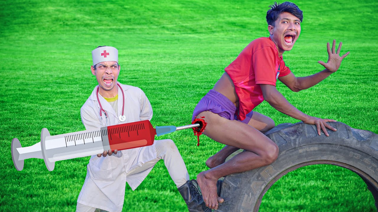 Top New Comedy Video 2025 Amazing Injection Wala Comedy Video Try To Not Laugh Doctor Epi 529
