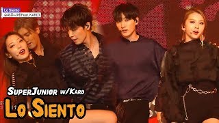 [Comeback Stage] SUPER JUNIOR - Lo Siento, 슈퍼주니어 - Lo Siento(Feat. KARD) Show Music core 20180414