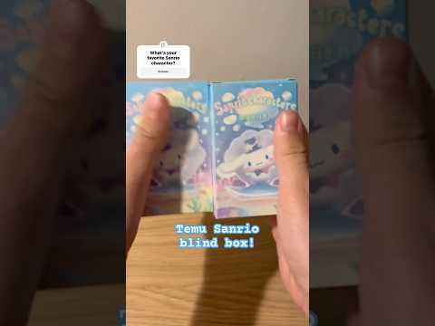 TEMU SANRIO BLIND BOX UNBOXING ASMR! #newjeans #sanrio #blindbox #unboxing #shorts