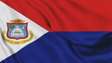 Sint Maarten Flag Waving Animation / free 4k stock footage / 3-min loop