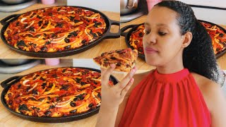 ቅልጡፍ ፒዛ ናይ ጾም (how to make vegan pizza 🍕)የጾም ፒዛ