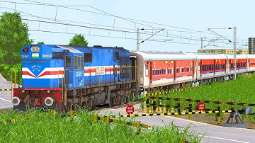 TRAINS HIGH SPEED CROSSING RAILWAY GATE | BUMPY RAILROAD | Train Simulator | Railwork | NTG GAMING