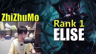 ZhiZhuMo Elise vs Lee Sin Jungle - Rank 1 Elise Guide
