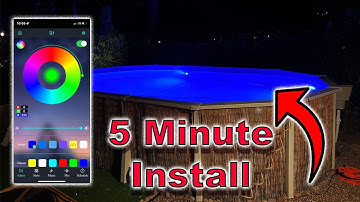 How To Install A Pool Light In An Above Ground Pool - LED Multicolor