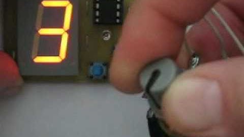 7 segment display application: basic voltmeter