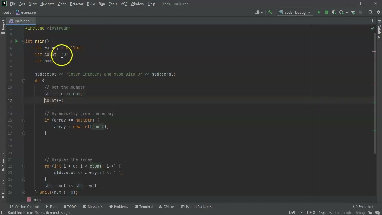 Implementation of Resizable Multidimensional Arrays in C++17