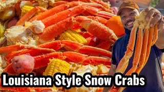Louisiana Snow Crab Boil With Spicy Cajun Butter