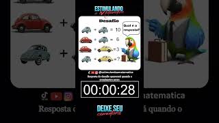 🔴 Desafio Matemático 1min para resolver - Resposta no final do vídeo